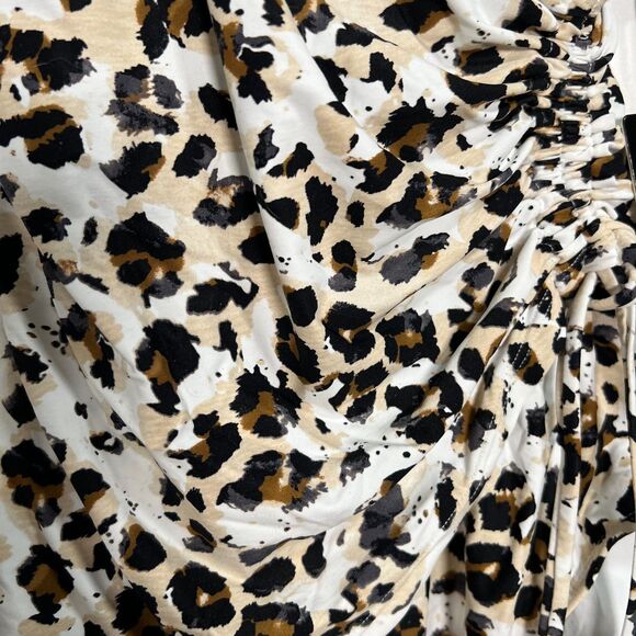 NWT NIPTUCK Swim Wild at Heart Cross Front Leopard Tummy Control One Piece US 4 - Picture 7 of 9